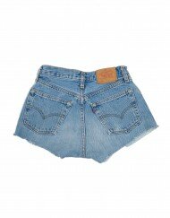 Light blue denim rough cut shorts back 222