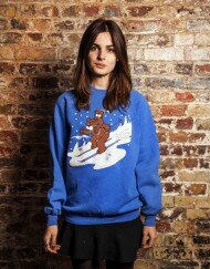 christmas sweat ski bear F